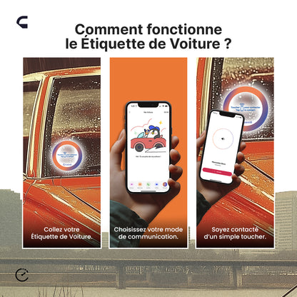 Étiquette de voiture 